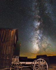 Bodie Wagon with Milky Way