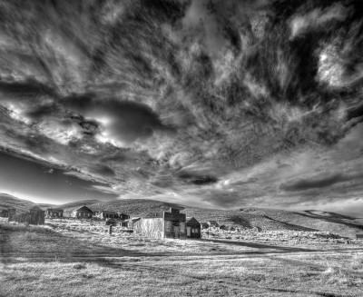 Clouds over the Ghost Town of Bodie