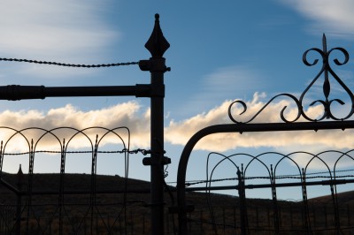 Graveyard Fence at Sunset, Bodie