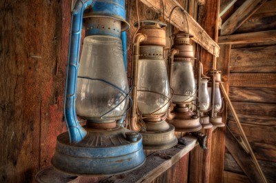 Firehouse Kerosene Lanterns, Bodie Firehouse