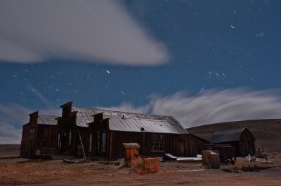 Bodie Buildings by Moonlight and Starlight