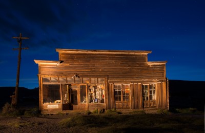 Boone General Store at Night, Bodie