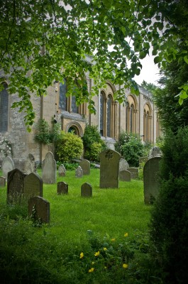 Churchyard and Gravestones, Oxford, England