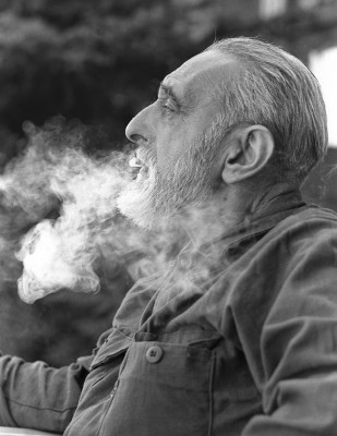 Hermit George Flemming Smoking