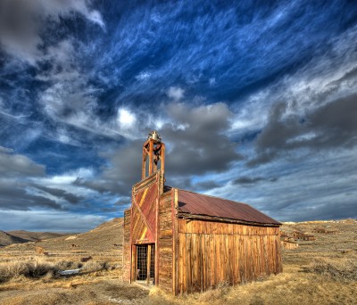 Bodie Firehouse at Sunset