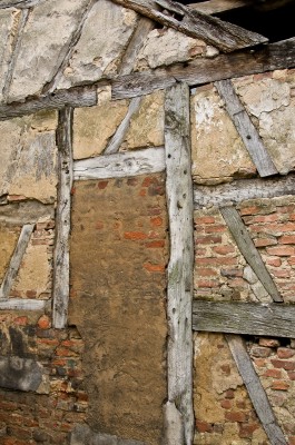 Timbered Walls from the Seventeenth Century, Louhans, Burgundy