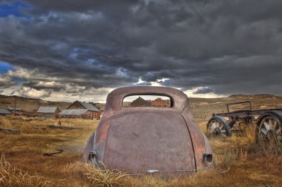 Old Car and Approaching Storm, Bodie