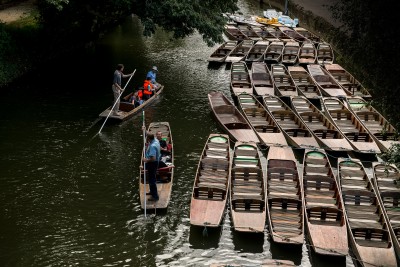 Punting on the Thames, Oxford, England