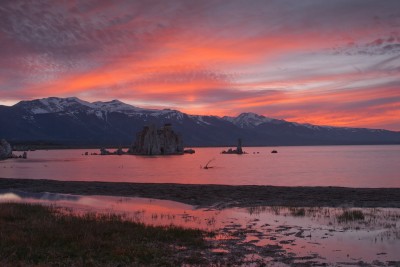 Sunset over Mono Lake and the Sierras