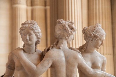 Roman Statues, the Three Graces, Louvre Museum, Paris