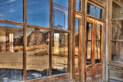 Window Reflections, Wheaton & Hollis Hotel, Bodie